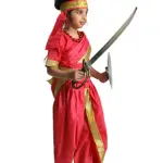 Rani Laxmi Bai Saree with Jewellery Jhansi ki Rani Freedom Fighter Manikarnika