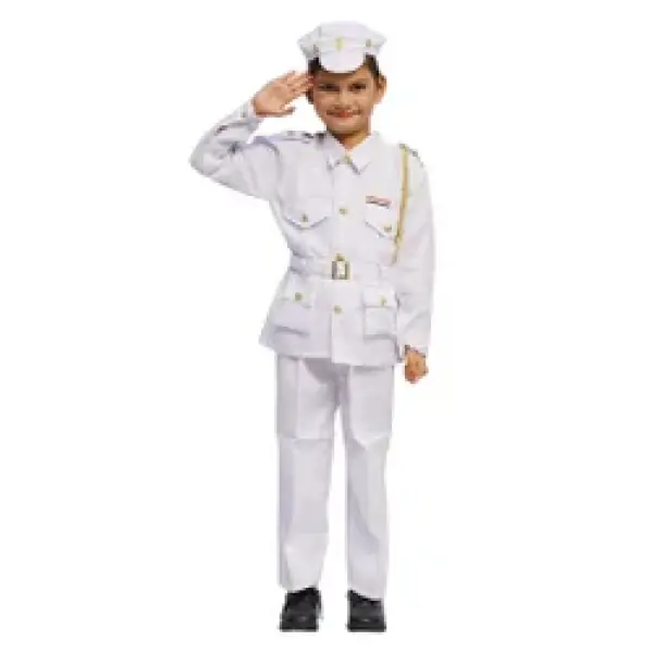 ITSMYCOSTUME Indian Navy Costume Dress for Kids Professional Community Helper Kids Costume