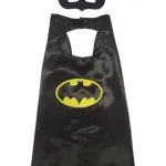 Black Bat Cape and Masks Set for Kids