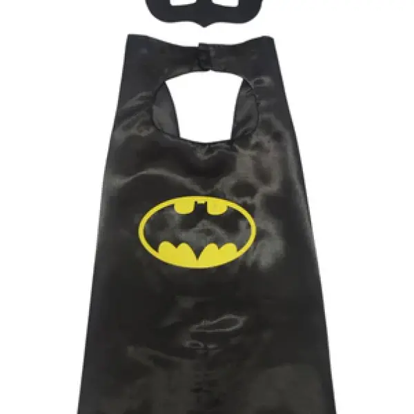 Black Bat Cape and Masks Set for Kids